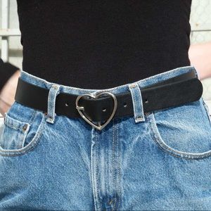 Brandy Melville Silver Heart Belt